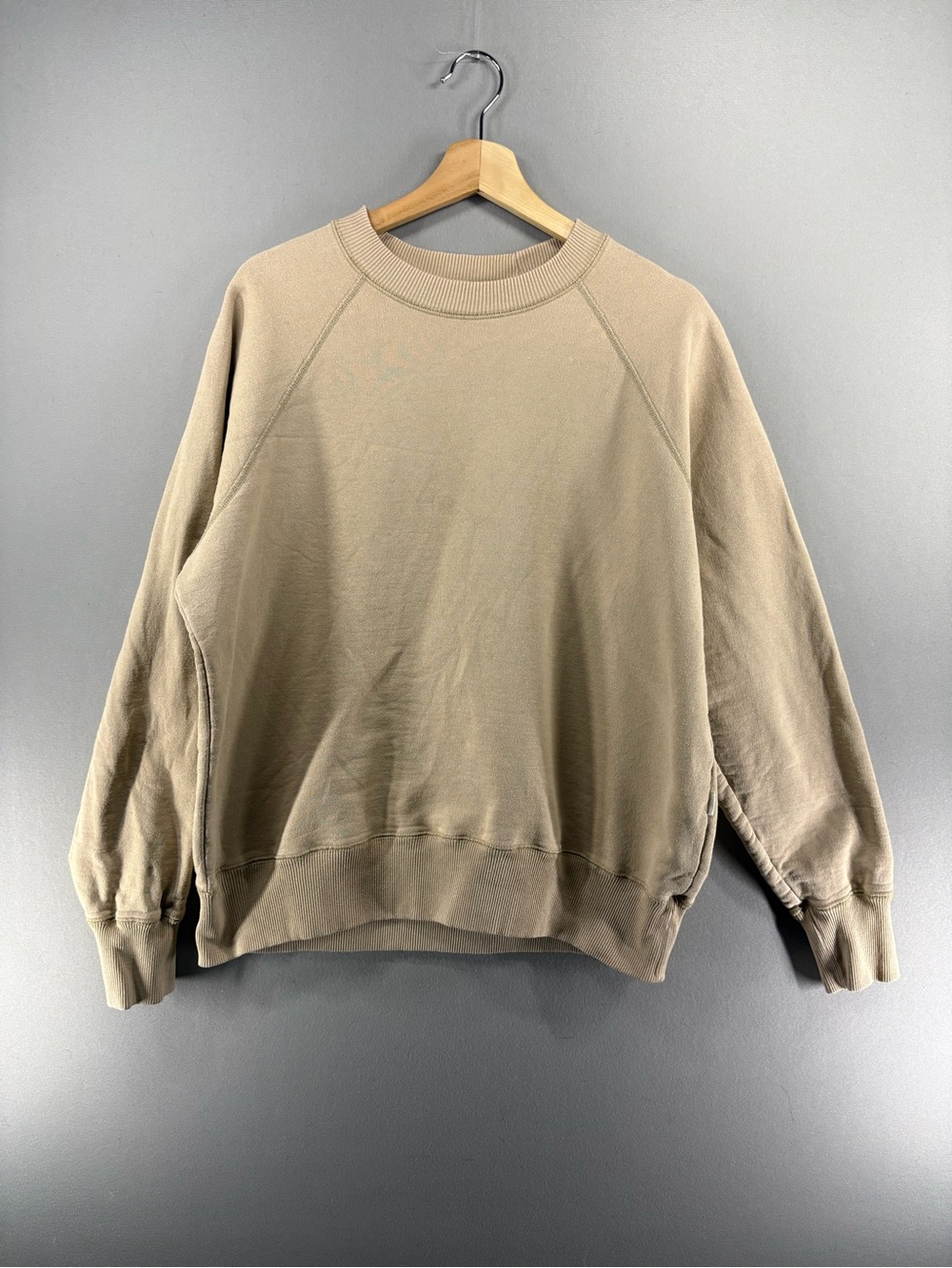 Aime Leon Dore Crewneck Sweatshirt Size Medium Beige Tan Pullover